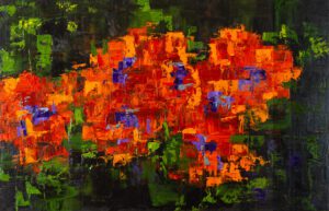 Abstract Poppies by Susie Drucker