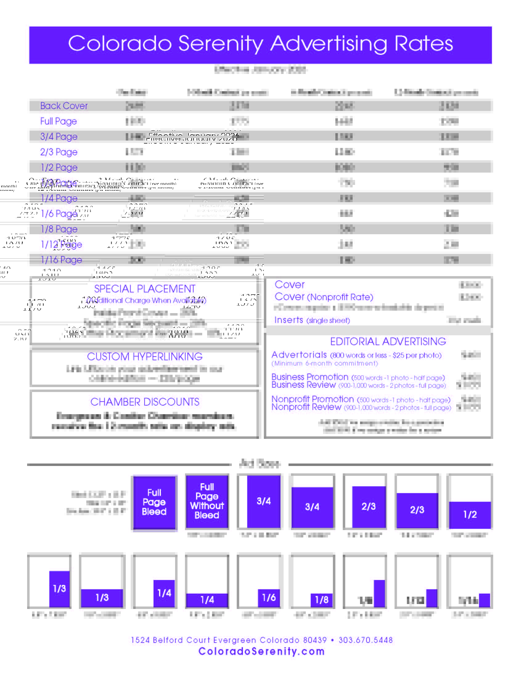2026 Advertising Rates